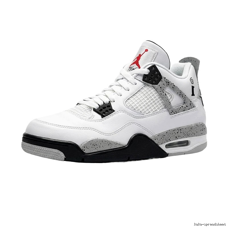 Jordan 4 Generation Trendy White-Gray-Black