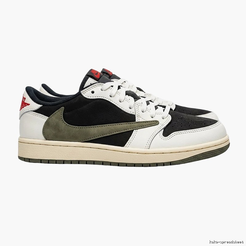 Jordan AJ1 Black and White Retro Sneakers