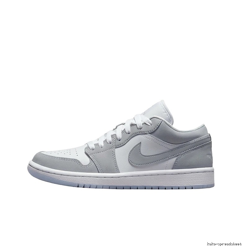 Jordan AJ1 Low-Top Gray-Toned Trendy Shoes