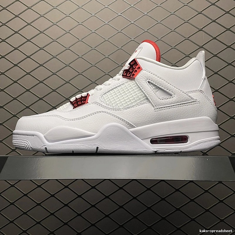 Jordan Basketball High-Tops, White and Red and Perforated Toe