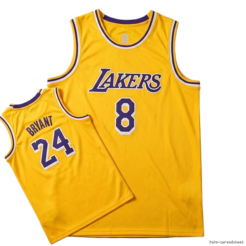 Kobe Lakers retro yellow jersey