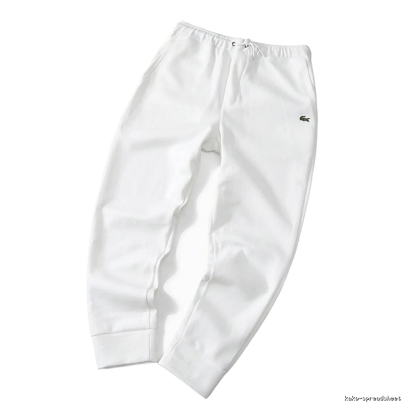 Lacoste casual style white sweatpants