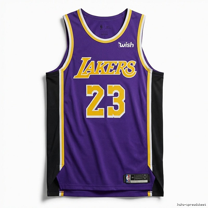 LBJ Lakers retro purple jersey