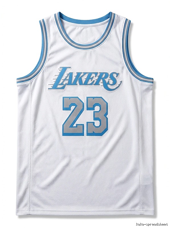 LBJ Lakers retro white jersey