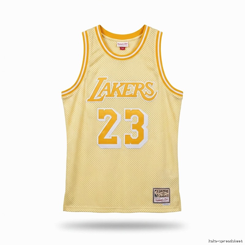 LBJ Lakers retro yellow jersey
