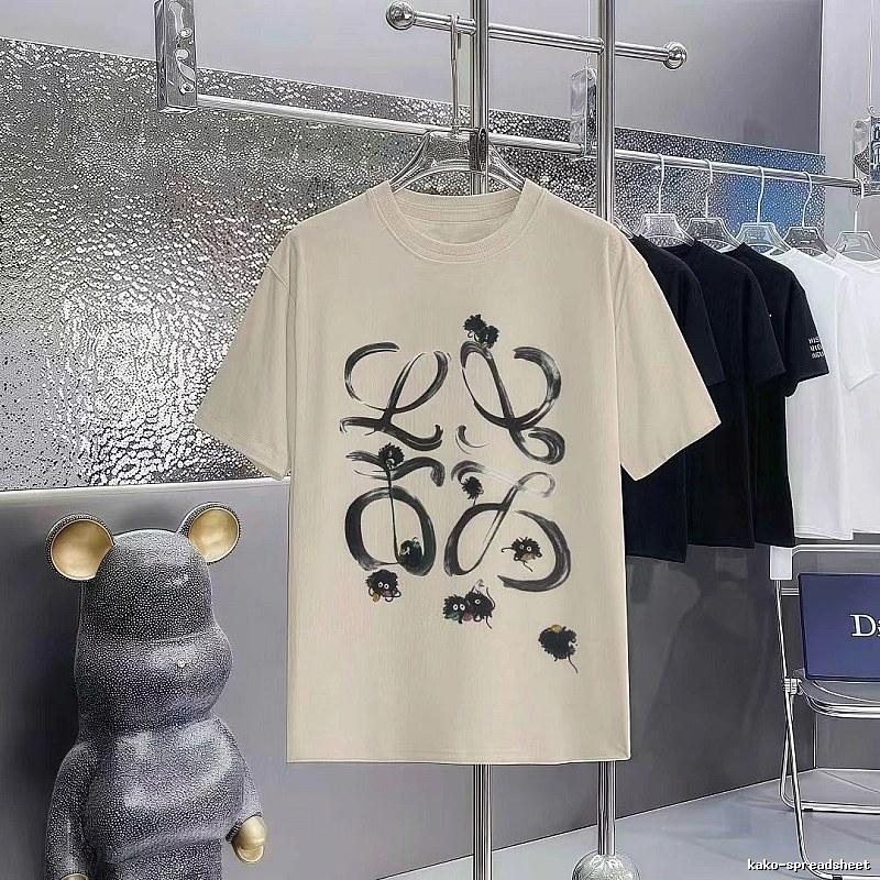 LOEWE x My Neighbor Totoro Co-branded Casual Style Apricot Beige Short-sleeve T-shirt