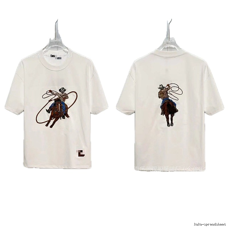 Louis Vuitton Denim Collection Vintage Style White T-Shirt