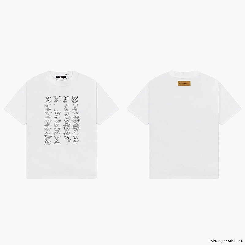 Louis Vuitton Graffiti Trend Style White T-Shirt