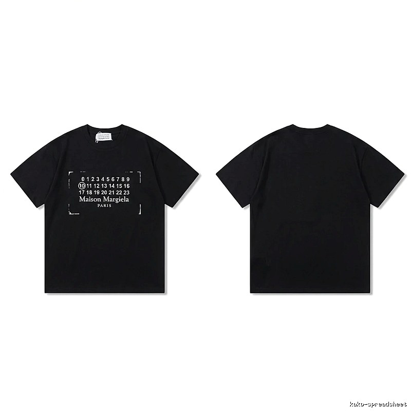 Maison Margiela Digital Style Black T-shirt