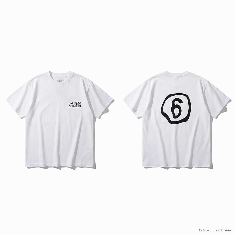 Maison Margiela white T-shirt with digital printing