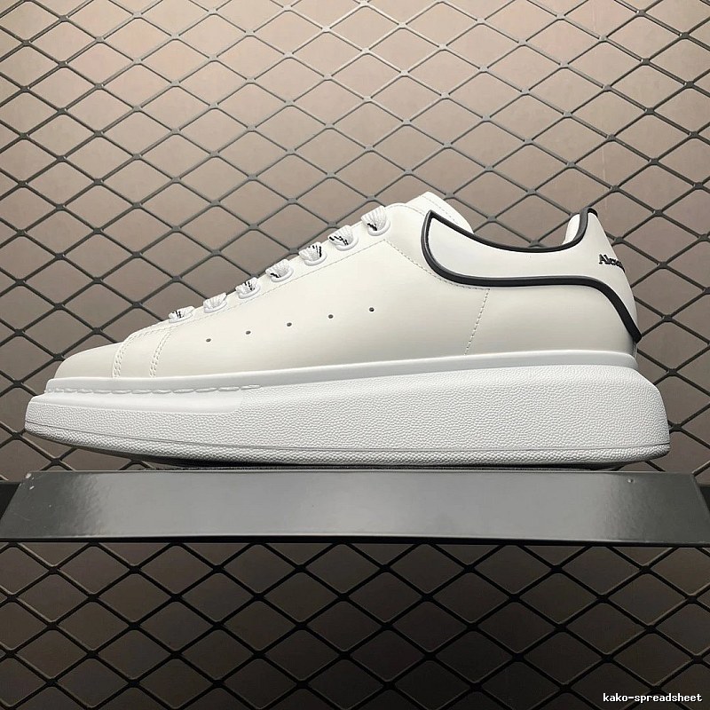 McQueen Oversized Sneakers in White and Black, Finished with Statement Proportions