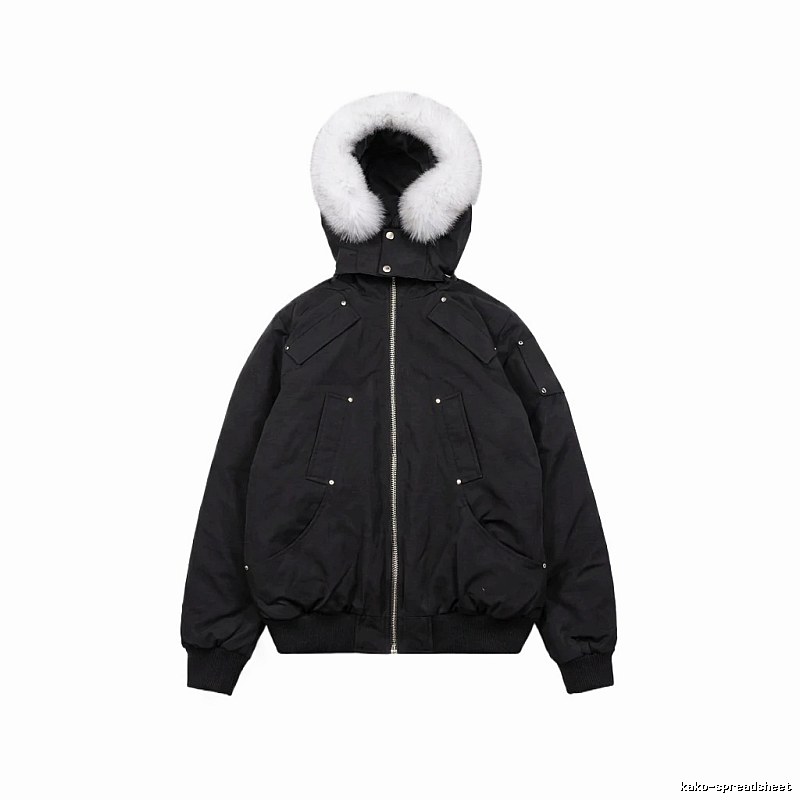 Michael Kors black utility-style down jacket