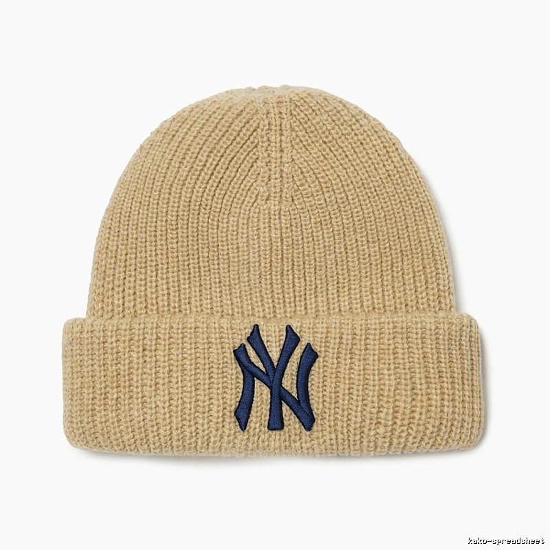 MLB classic beige knitted hat