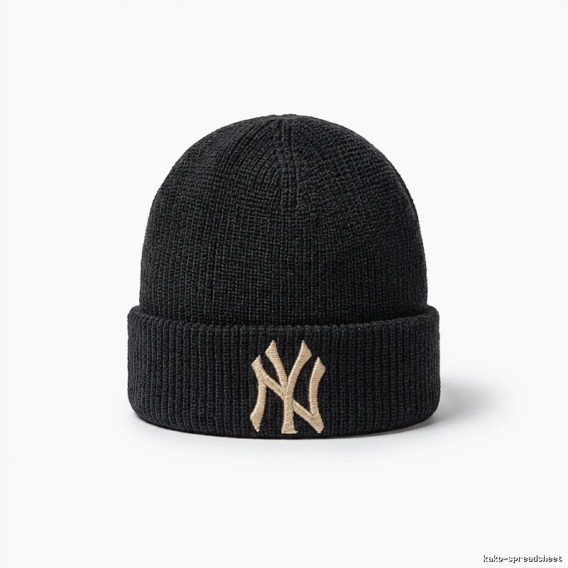 MLB classic style black knitted hat