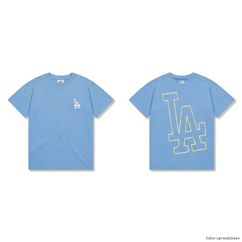 MLB LA Series Simple Style Blue T-shirt
