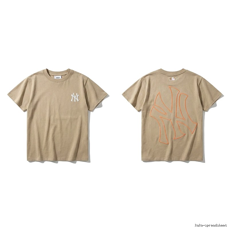 MLB retro style khaki T-shirt