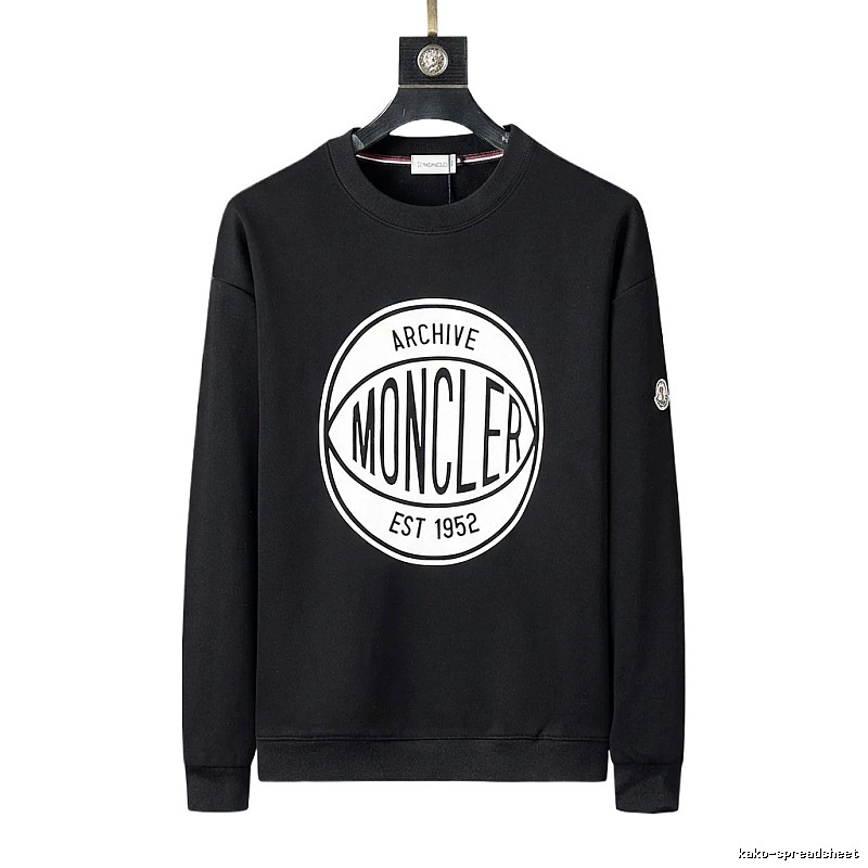 Moncler Archive Retro Style Black Sweatshirt