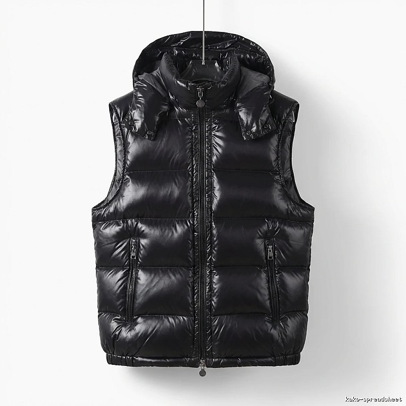 Moncler black stylish down vest