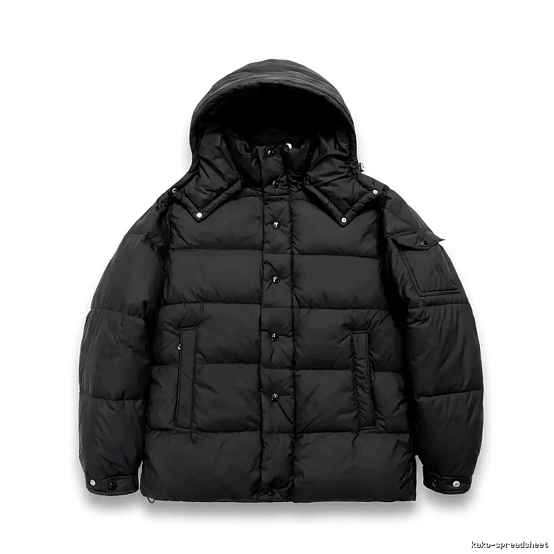Moncler black trendy and cool down jacket