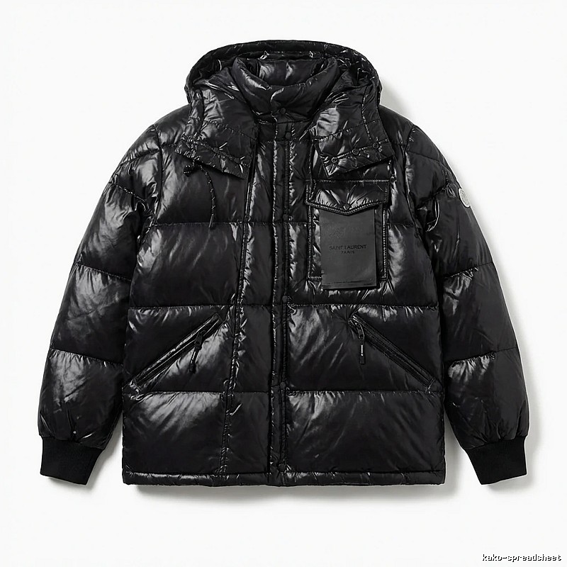 Moncler black trendy and cool down jacket