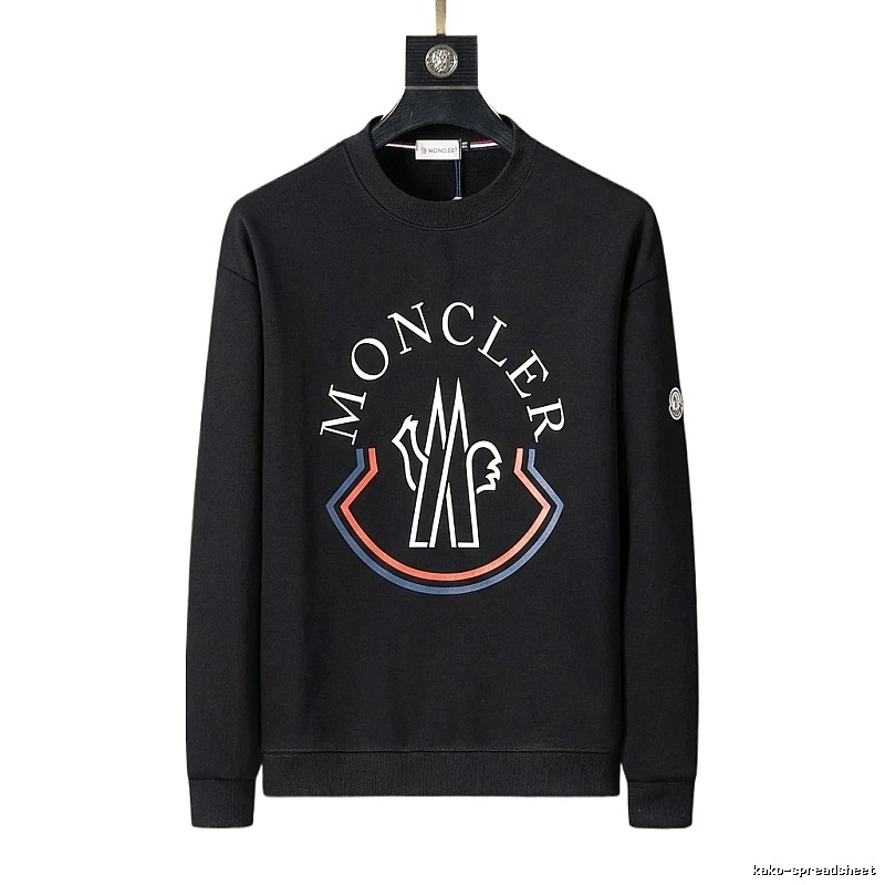 Moncler Classic and Stylish Black Sweatshirt