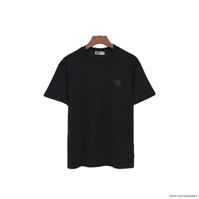 Moncler Classic Minimalist Style Black Short-sleeve T-shirt