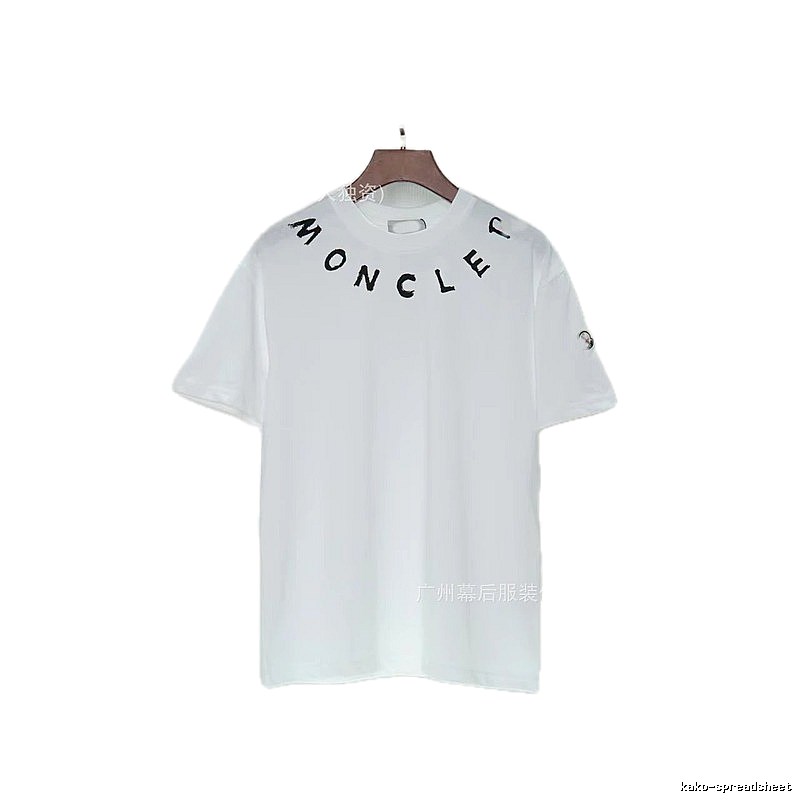 Moncler Graffiti Casual Style White Short-sleeve T-shirt