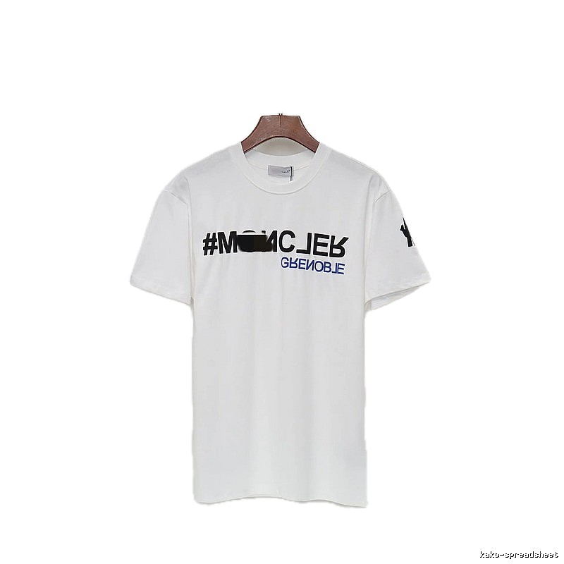 Moncler Grenoble Trendy Printed White T-Shirt