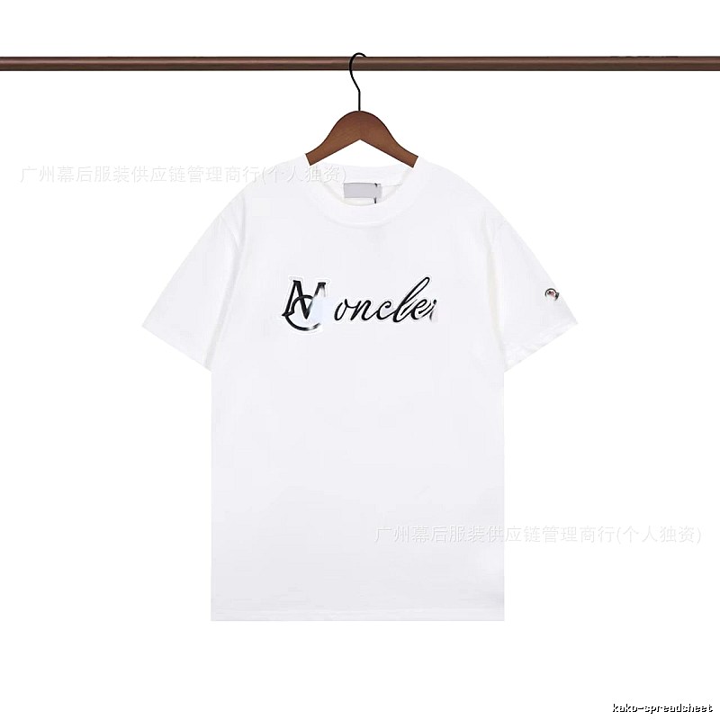 Moncler Letter Print Casual White T-Shirt