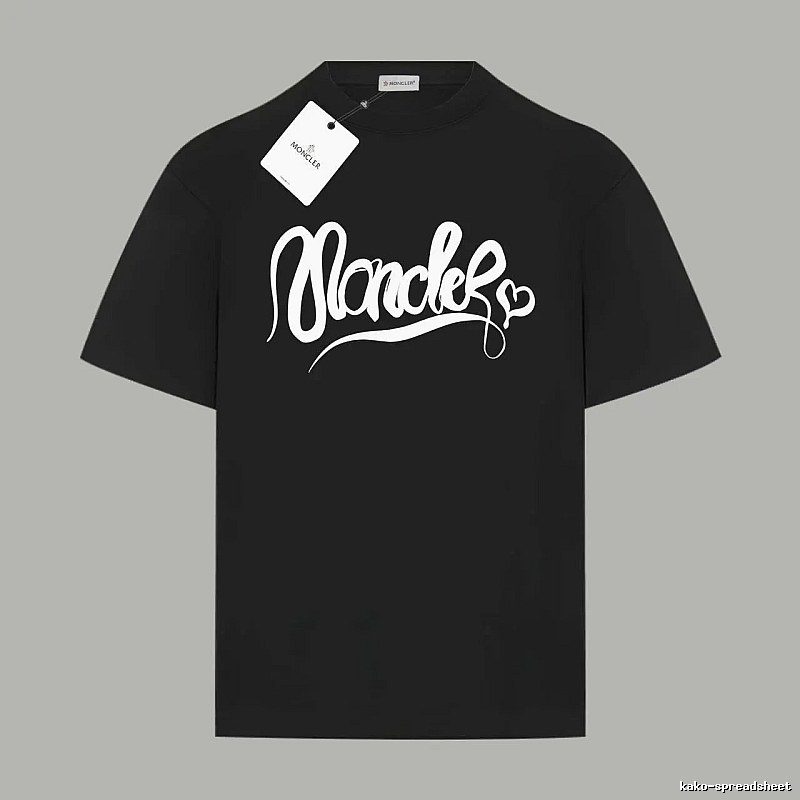 Moncler Love Trendy Black T-shirt