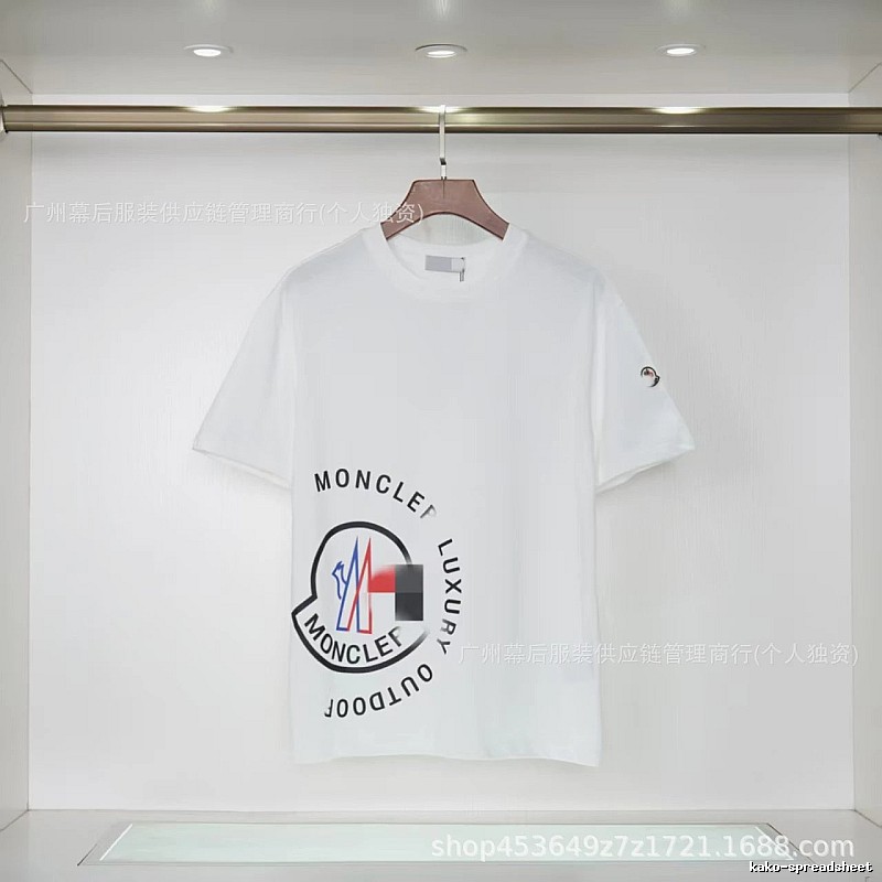 Moncler Outdoor Casual Style White Short-sleeve T-shirt