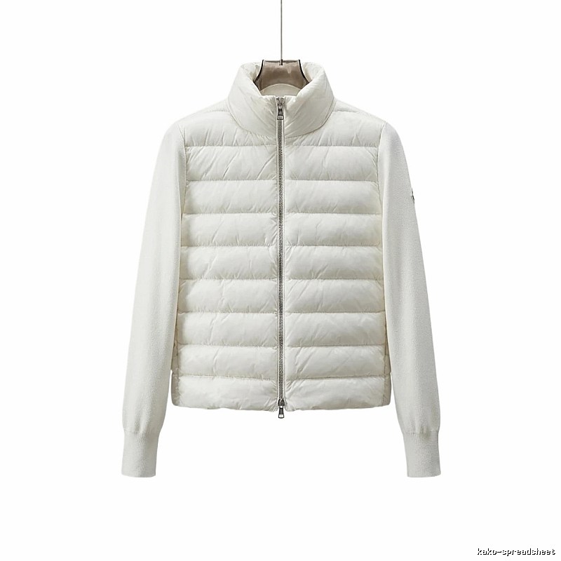 Moncler short stylish white down jacket