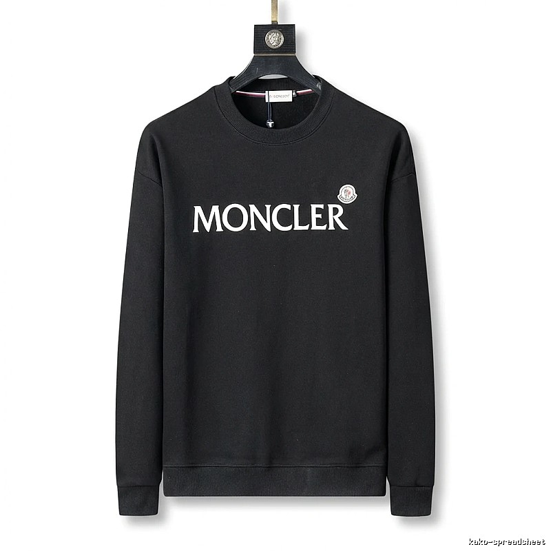 Moncler simple-style black sweatshirt