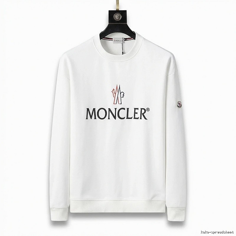 Moncler simple white sweatshirt