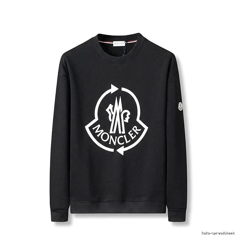 Moncler's classic trendy black sweatshirt