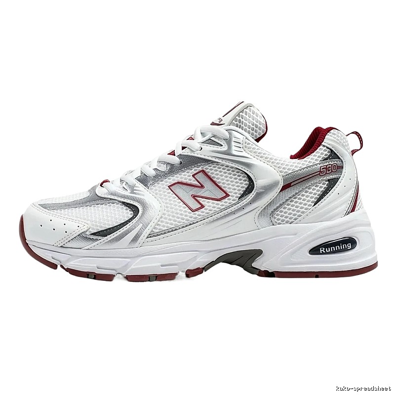 New Balance 530 retro-style red and white sports shoes
