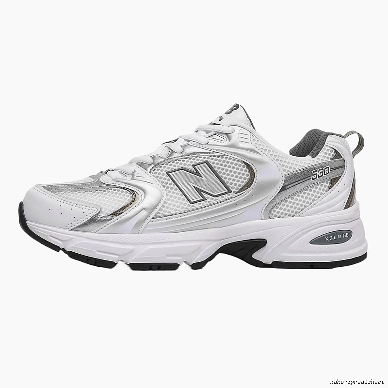 New Balance 530 retro-style white shoes