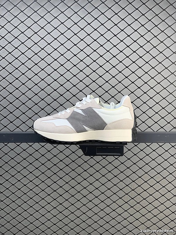 New Balance Gray Retro Runners Highlighting Road Runner Profile