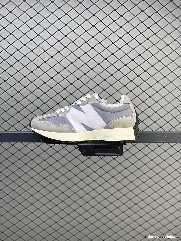 New Balance Pale Gray Retro Runners Highlighting Dynamic Sole Shape
