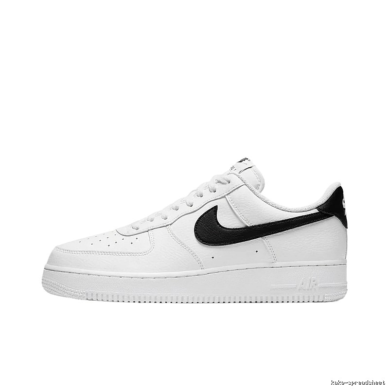 Nike Air Force 1 Black and White Simple Sneakers