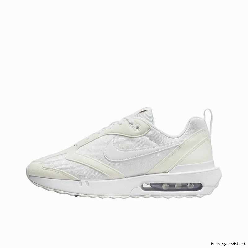 Nike Air retro-style white shoes
