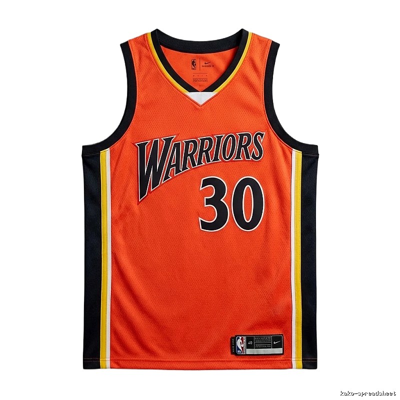 Nike Curry series orange and black basketball uniforms