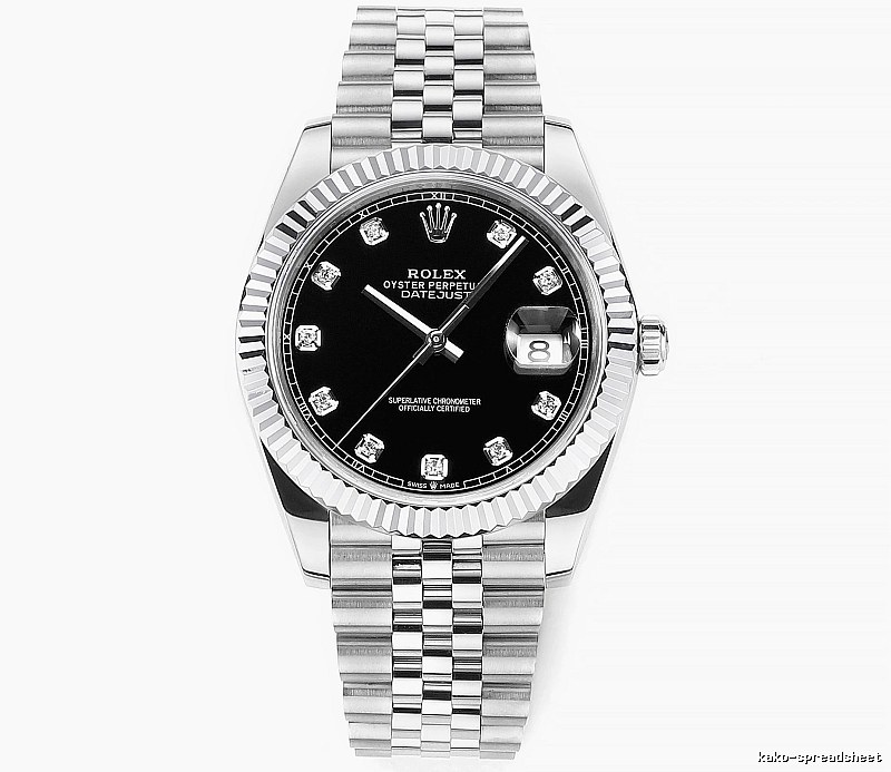 Occasion Rolex Datejust Automatic Watch - Silver And Black