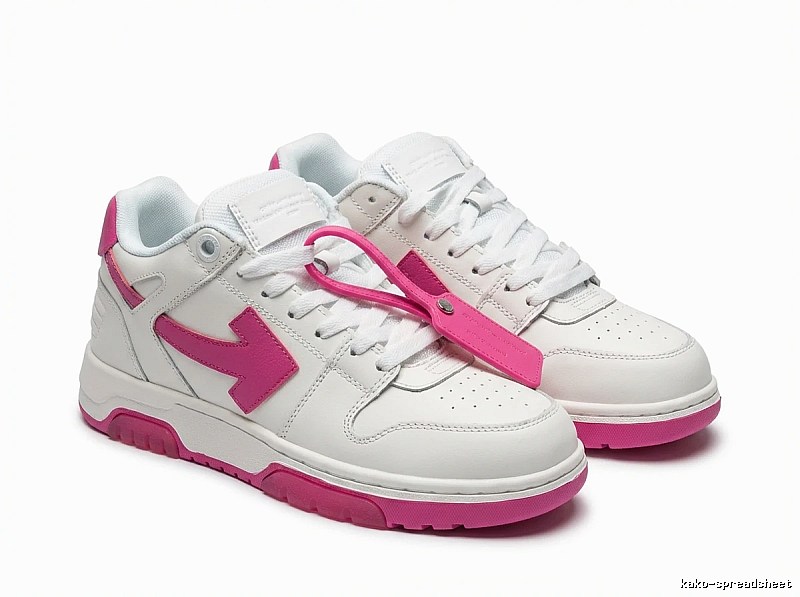 Off-White casual style white and pink shoes