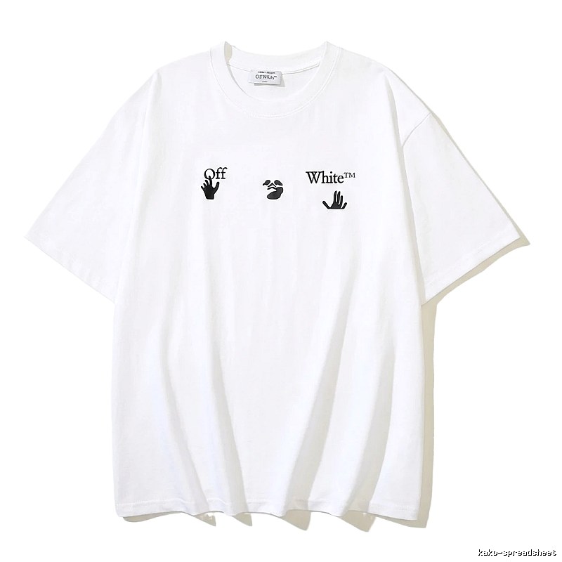 Off-White Gesture Print Style White T-shirt
