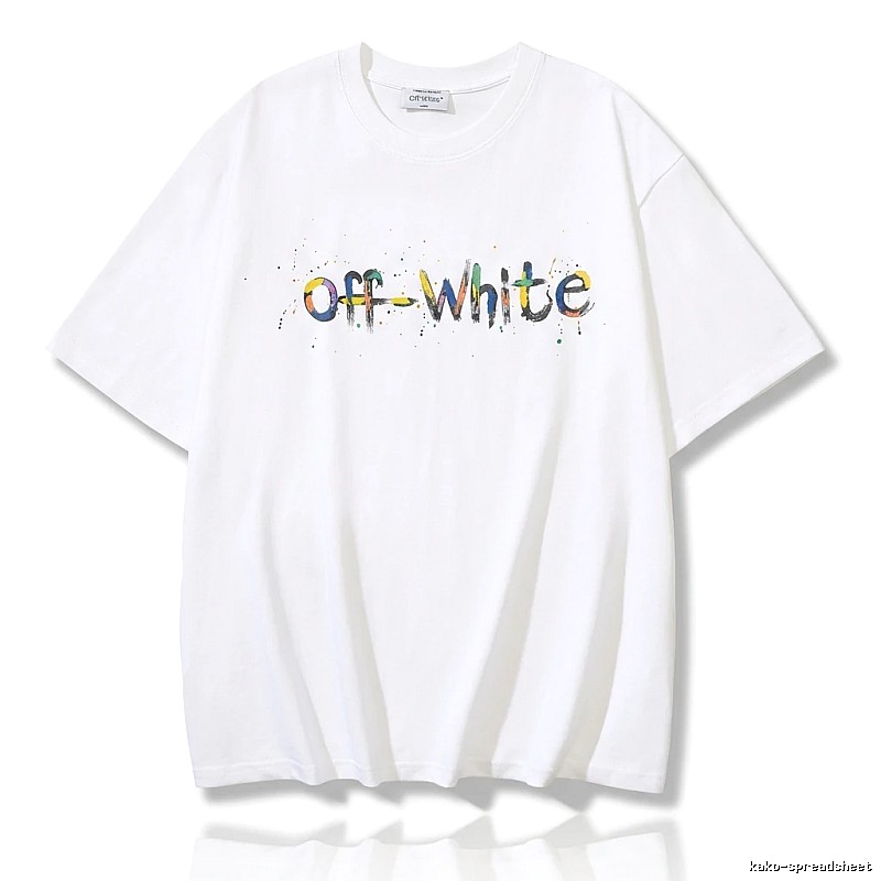Off-White Graffiti Style White T-shirt