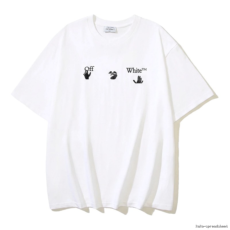 Off-White minimalist style white T-shirt