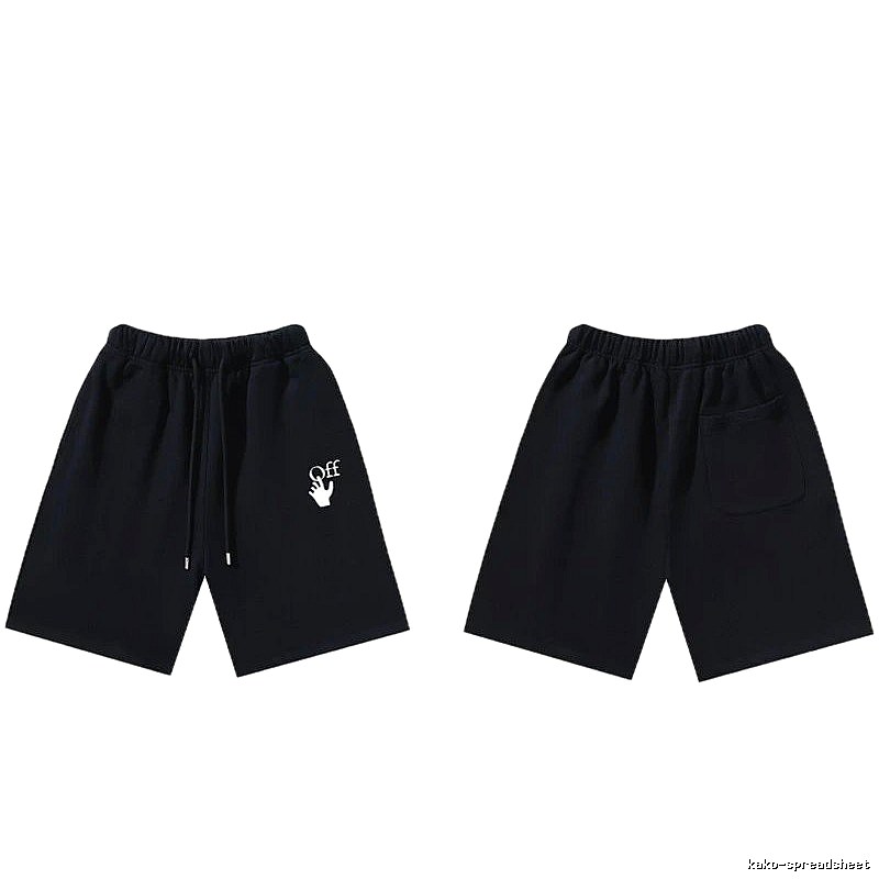 Off-White trendy and cool style black shorts