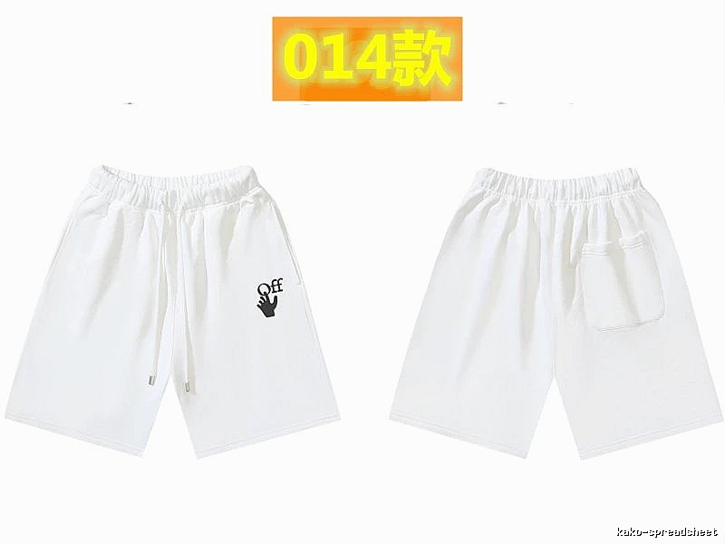 Off-White trendy brand style white shorts