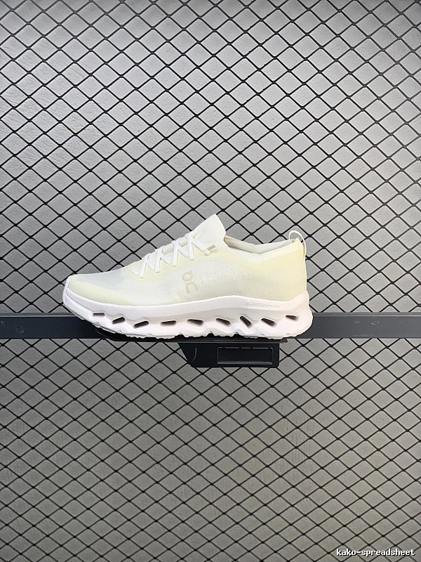 On White and Yellow Cloud Runners Defined by Open Mesh Panels